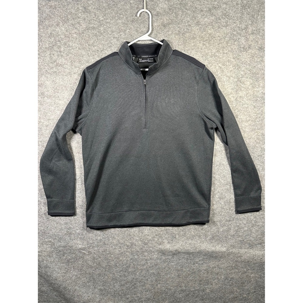 Under Armour ColdGear Pullover Mens XL Gray‎ Half Zip Long Sleeve